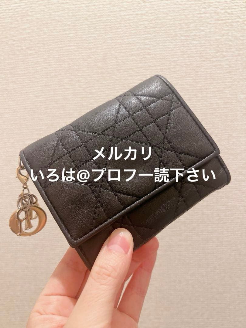 Dior レディディオール ロータスウォレット 折り財布