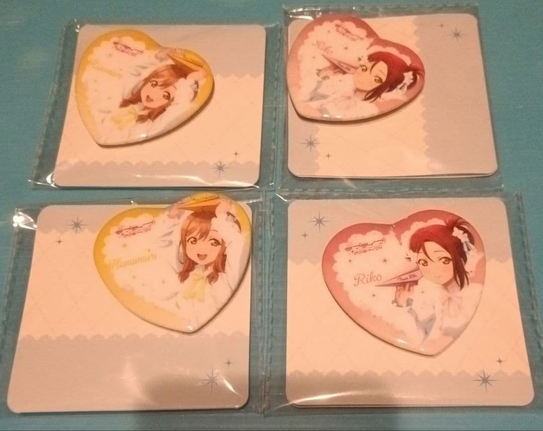 18個 全9種 ハート型缶バッジ ラブライブ サンシャイン モーリーファンタジー