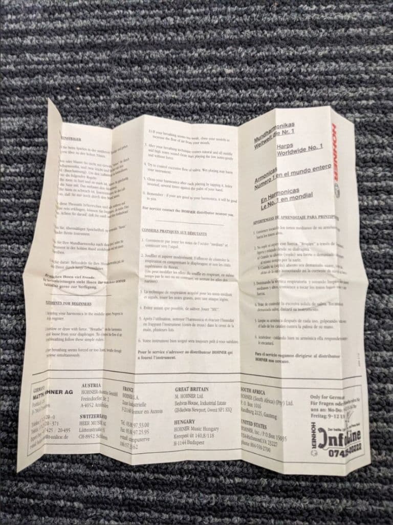HOHNER　Chrometta 12　中古　　クロマチック ハーモニカ