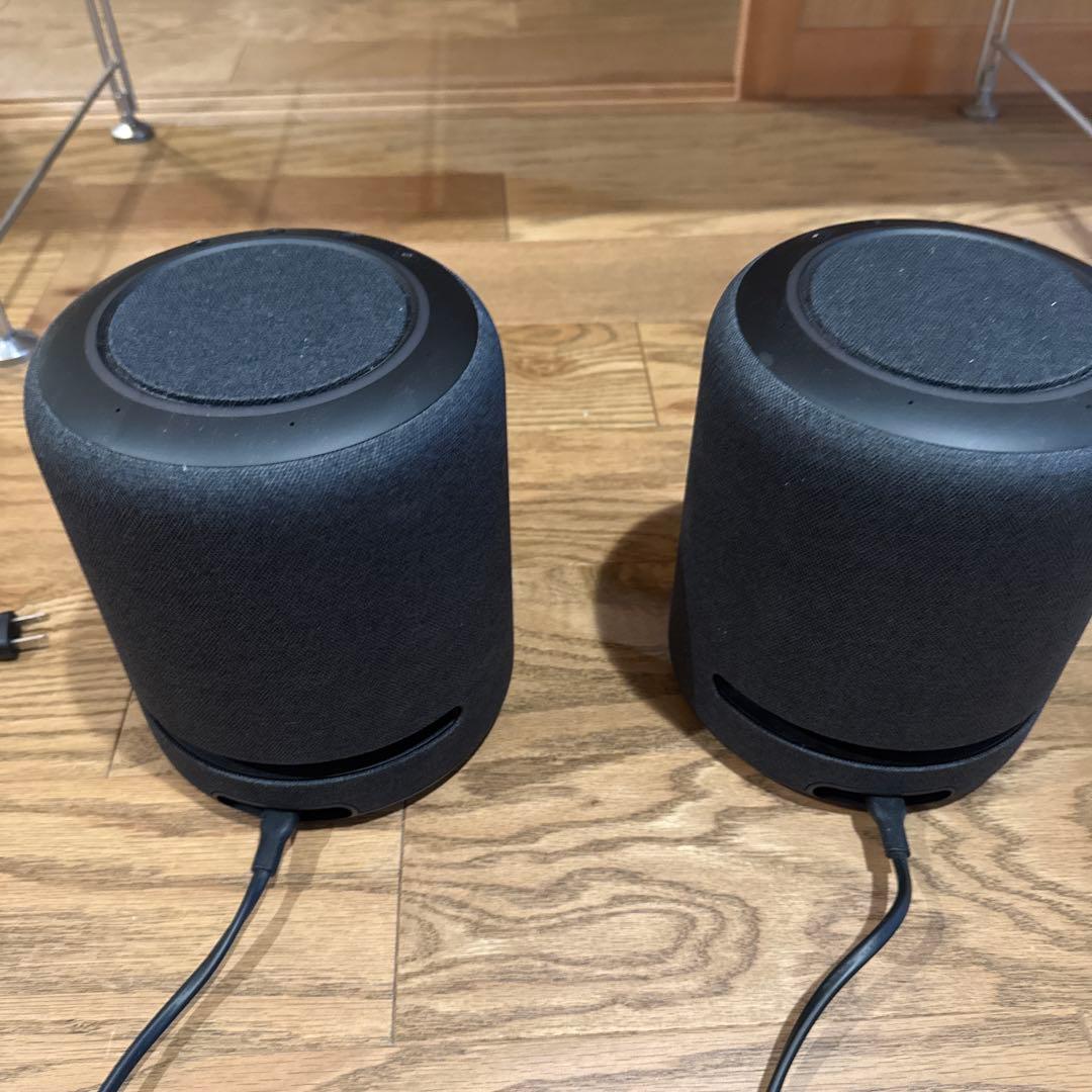 エコースタジオ studio スマートスピーカー ブラック 2個セット