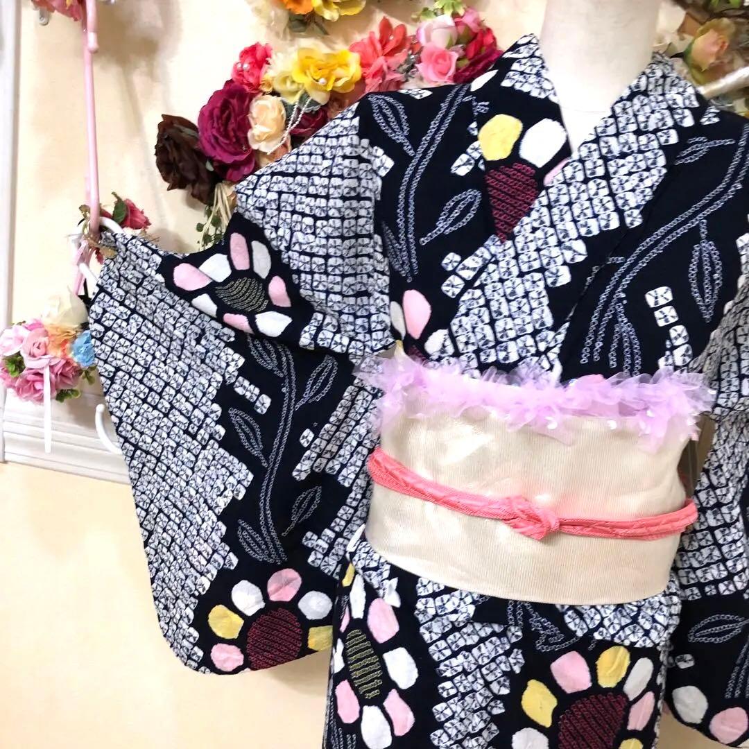 美品‼️有松鳴海絞り伝統工芸❤️正絹名古屋帯❤️大人お洒落貴賓着こなしセレブ❤️絶品