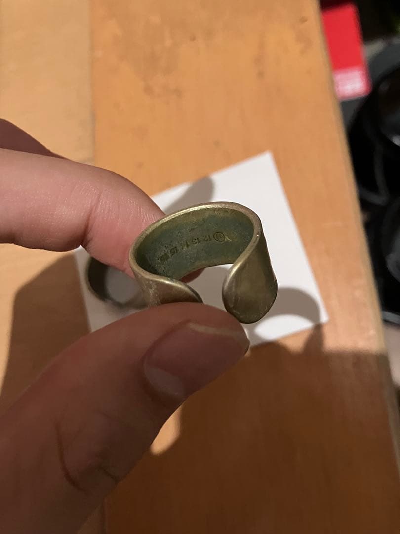 ひ*り様 Maison Margiela 4連リング　真鍮　18号19号