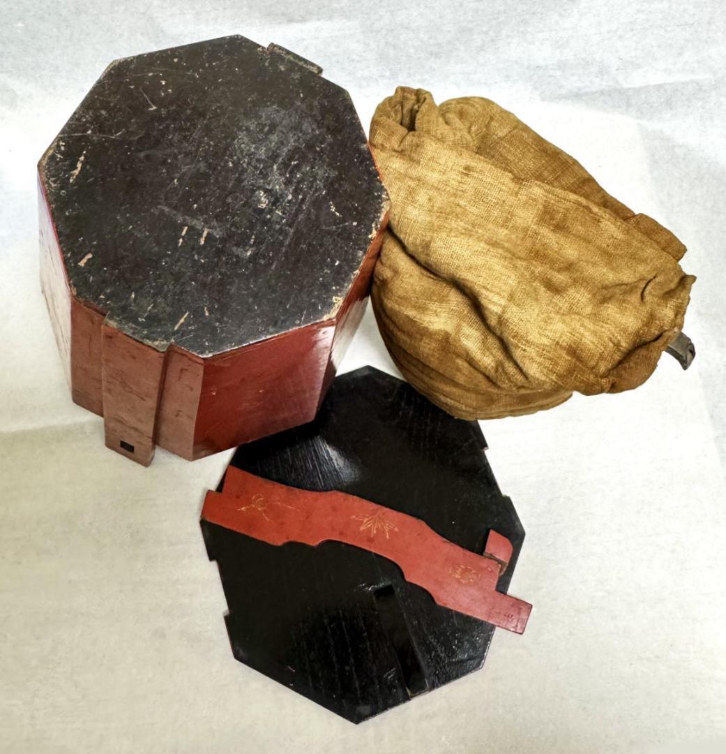 古琉球王国 朱塗沈金湯庫 タークー 錫茶壺 水注 茶道具 江戸 WWST001