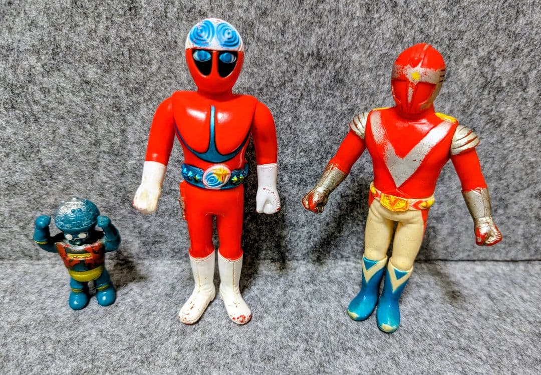 当時物　ソフビ　カゲスター＆バンキッド＆ロボガリ