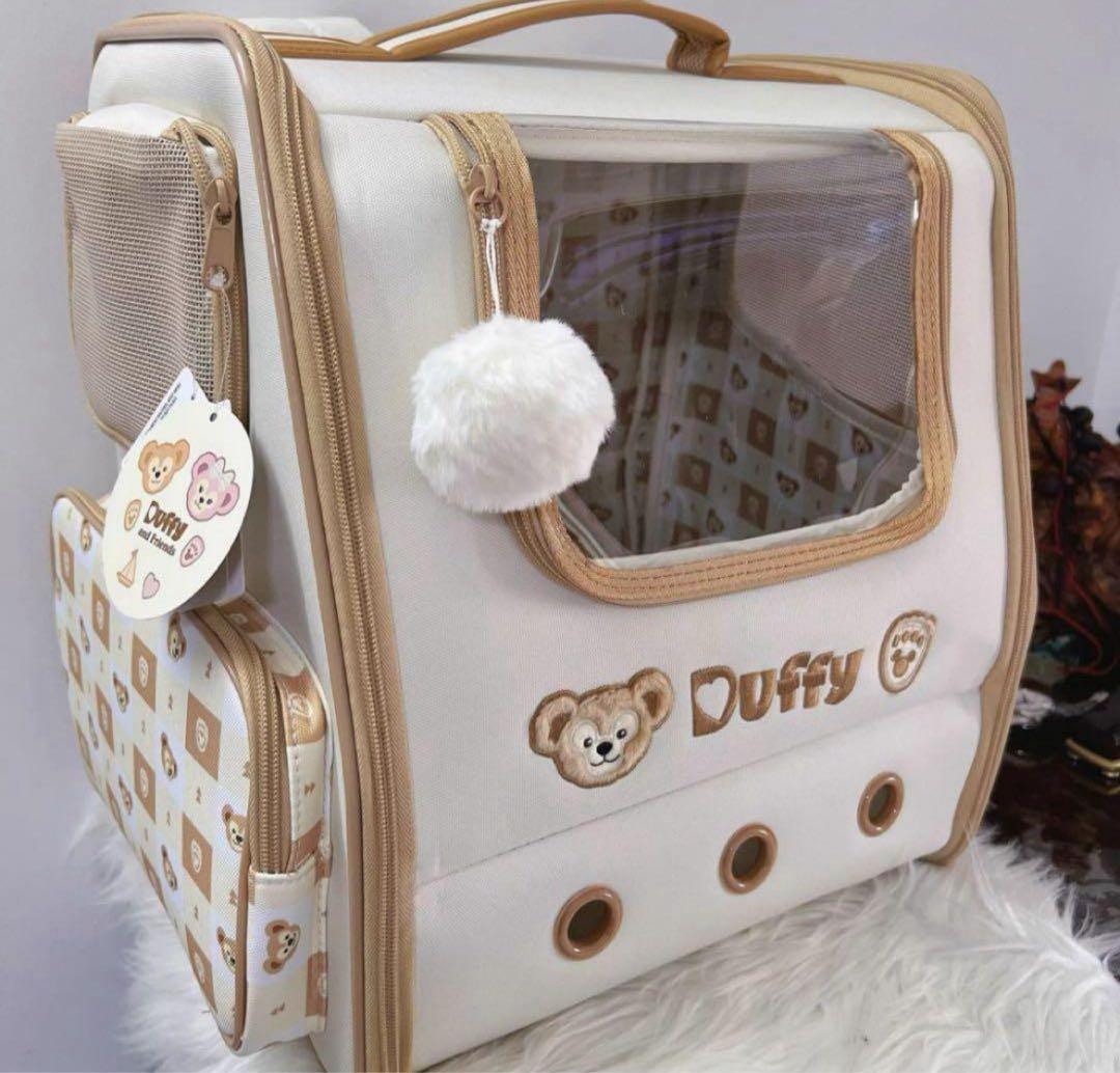 訳あり❣️セール❣️ 上海ディズニー　ダッフィー　ペットキャリーバッグ　猫小型犬用