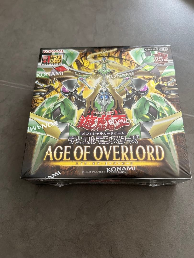 遊戯王 未開封ボックス　シュリンクあり エイジオブオーバーロード