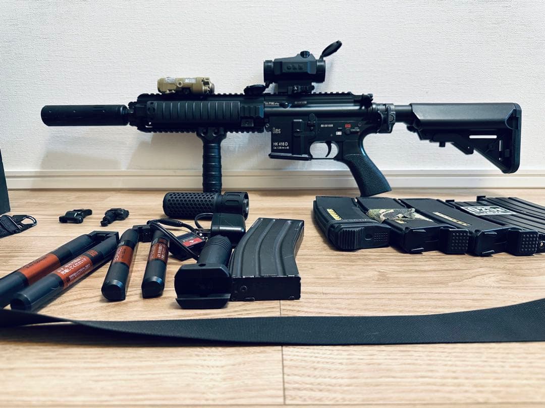 東京マルイ次世代DEVGRU HK-416D ブラックセット売サバゲー引退出品