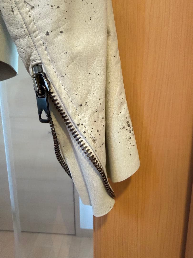 DIESEL BLACK GOLD ホワイトレザージャケット