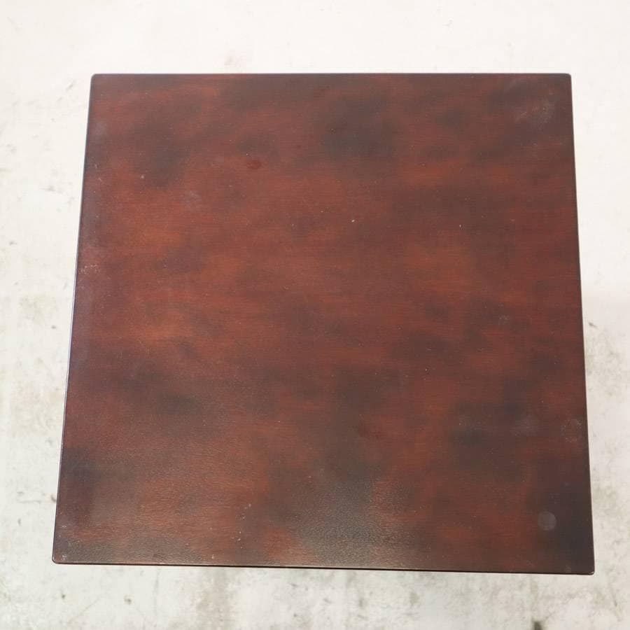 松本民芸家具 ミズメザクラ サイドテーブル 花台 高さ60cm 作家サイン入り