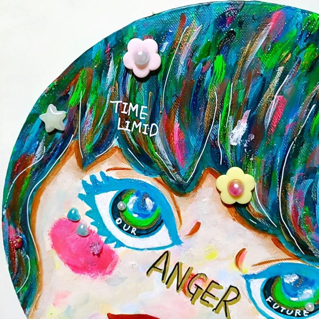 【一点物現代アート】Children of the EARTH【直径25cm】