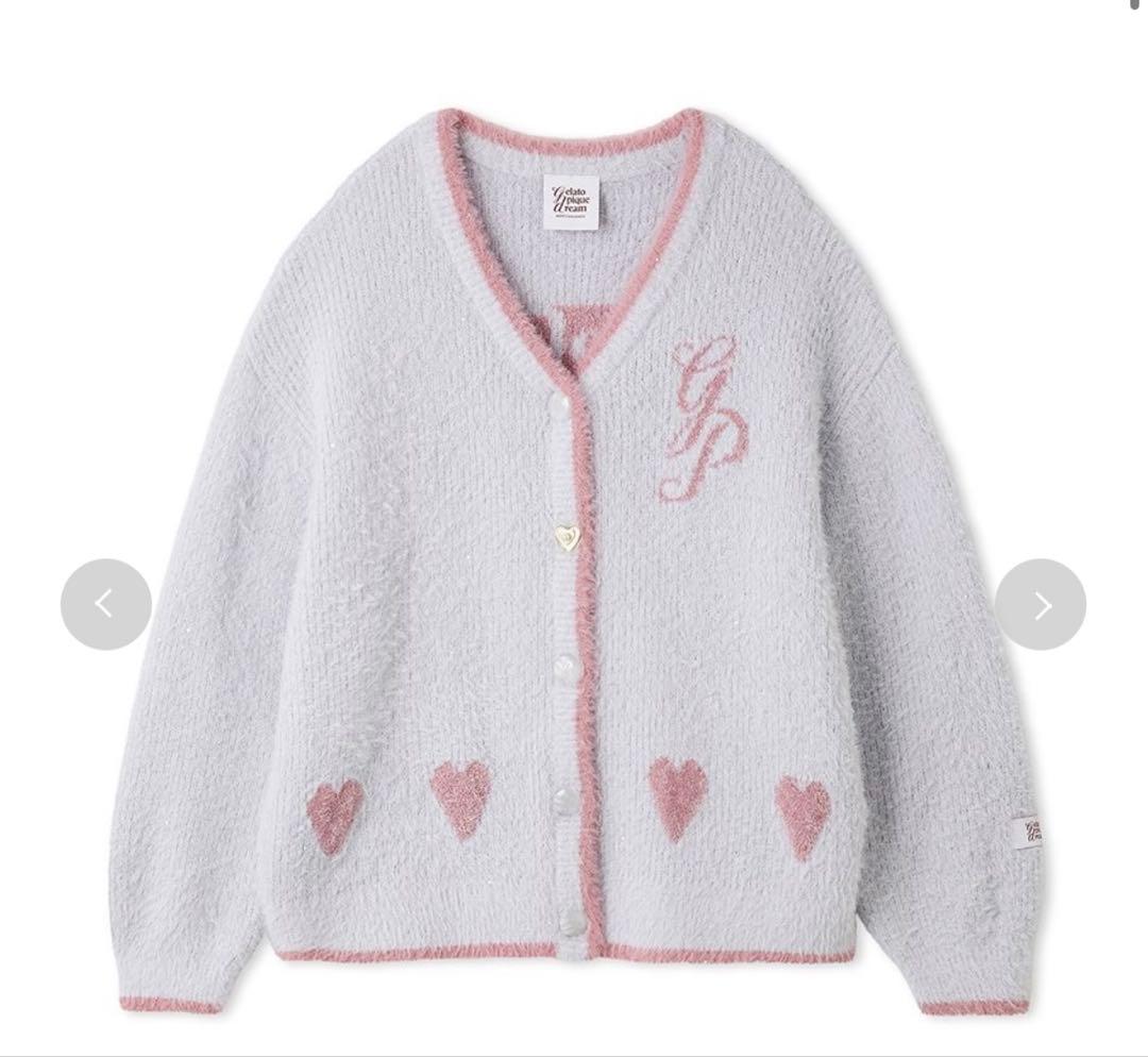 gelato pique/ジェラートピケ/ラメフェザーカーディガンとロングパンツ