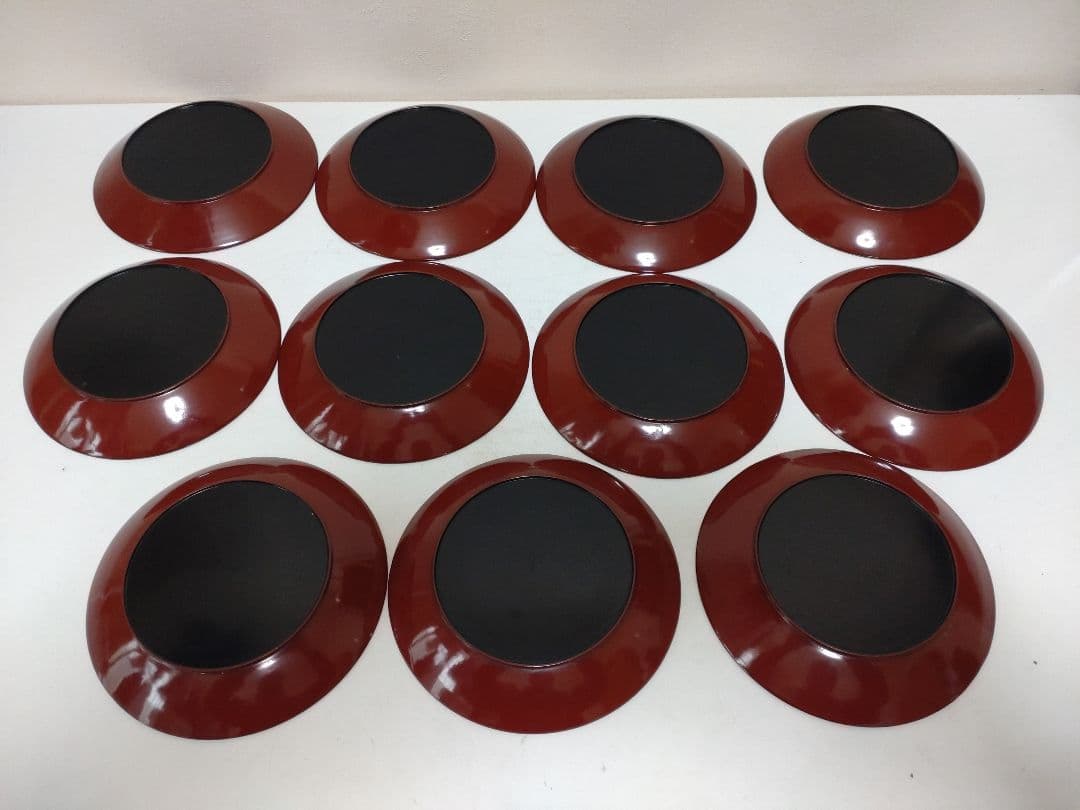 李朝 漆器 皿 螺鈿 11枚 美術 骨董 茶道具