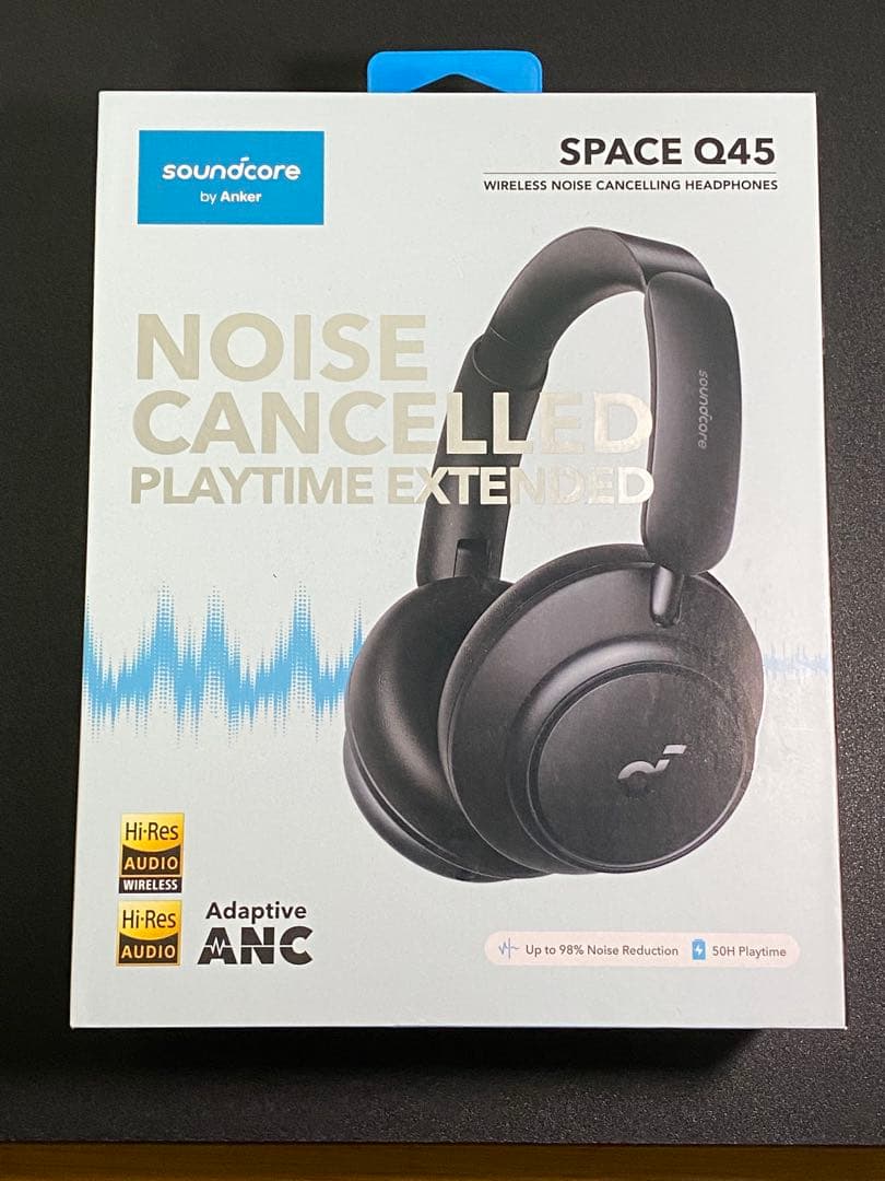 美品Anker Soundcore Space Q45 ワイヤレスヘッドホン