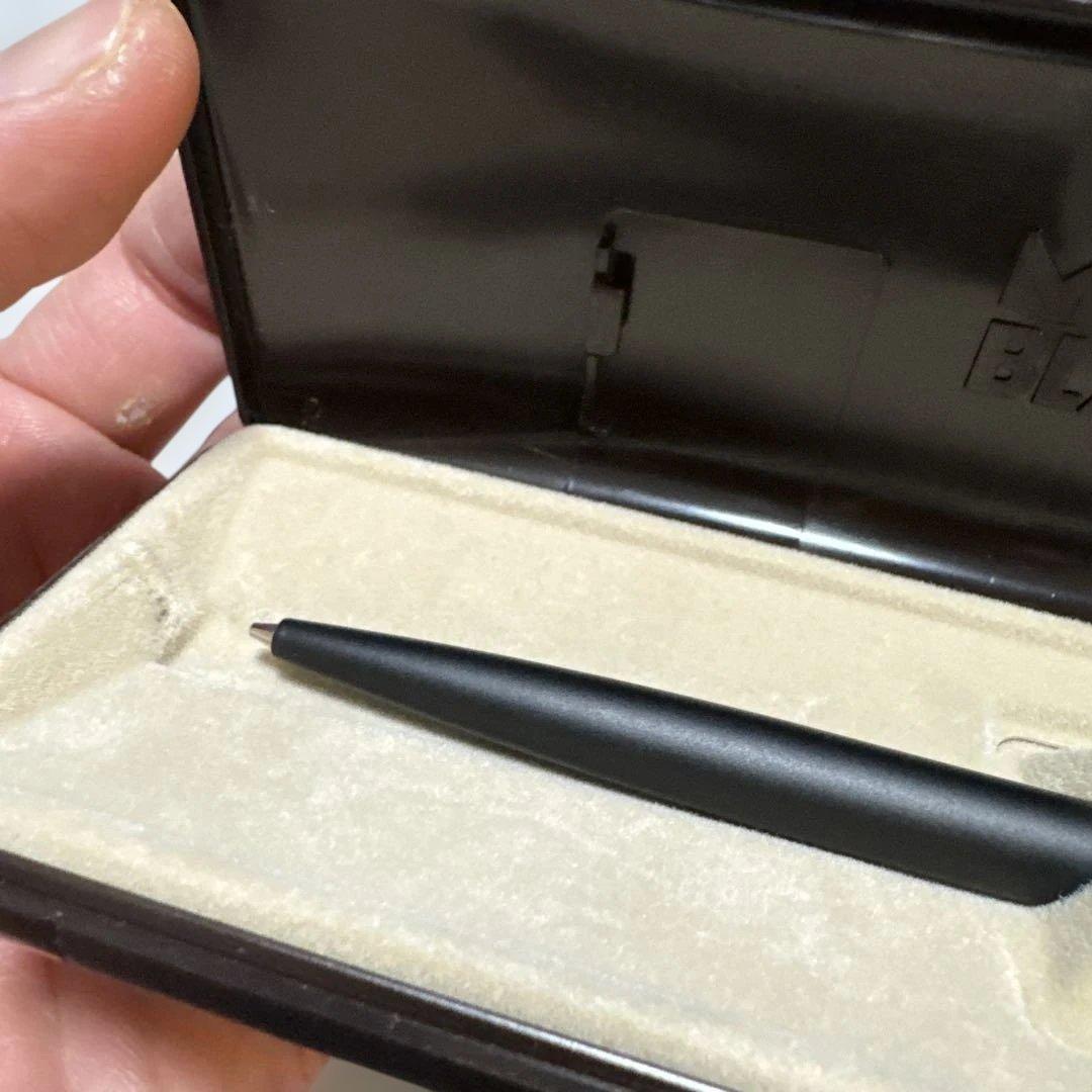 新品未使用モンブラン ノック式シャープペンSライン黒ゴールド MONTBLANC