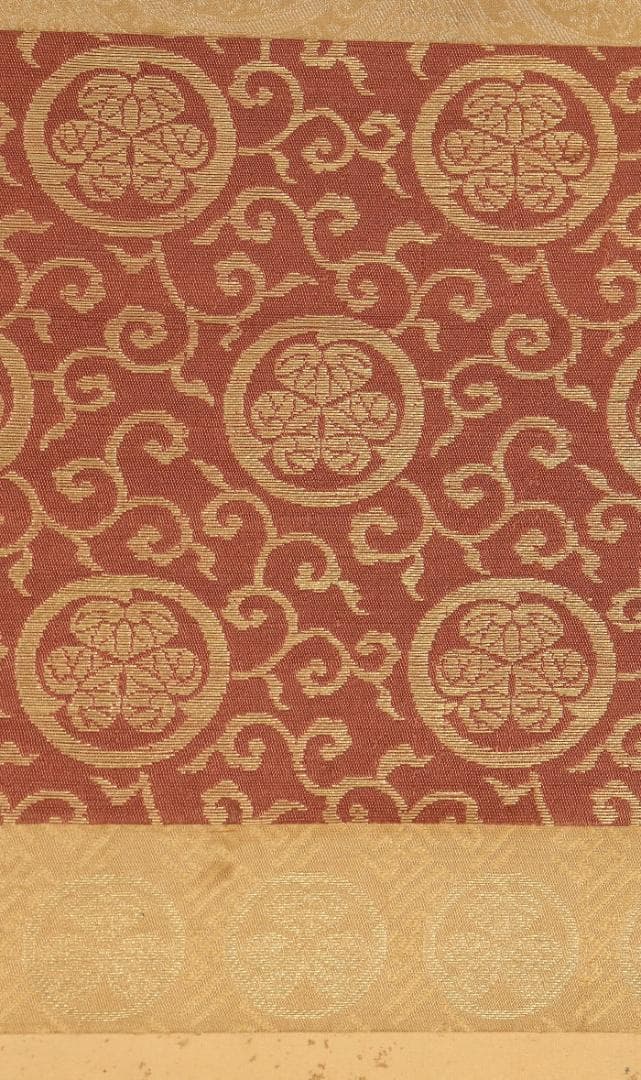 ♪新発見♪◆『徳川光圀』和歌「忘咲の桜花」掛軸 三つ葉葵紋 水戸光圀 水戸黄門◆