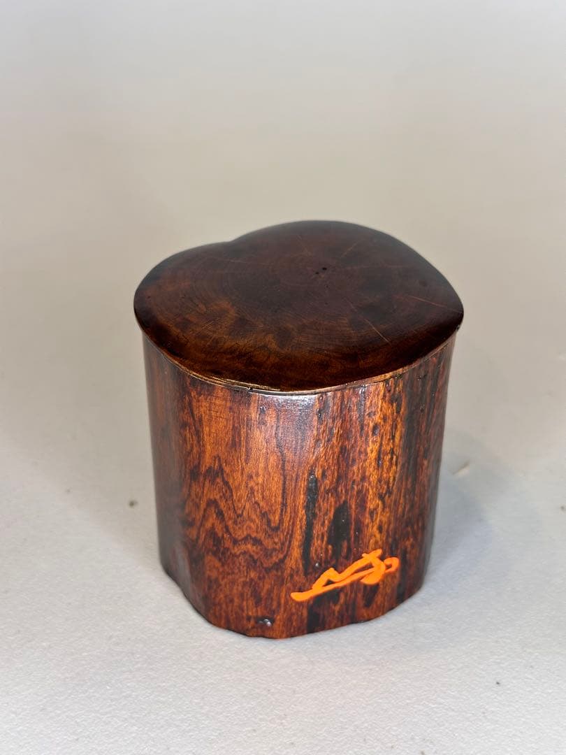 漆器　茶棗 樹根形　内金蒔絵　洒金　款有