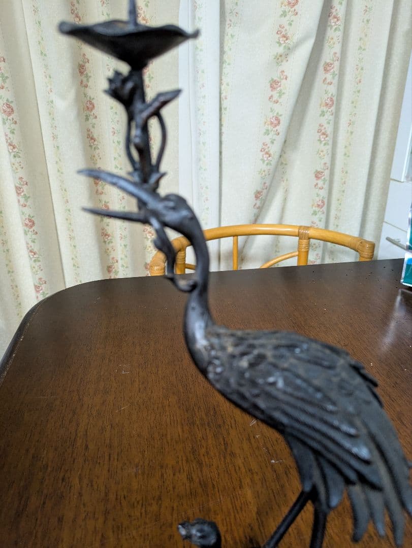 天台宗　鶴亀燭台