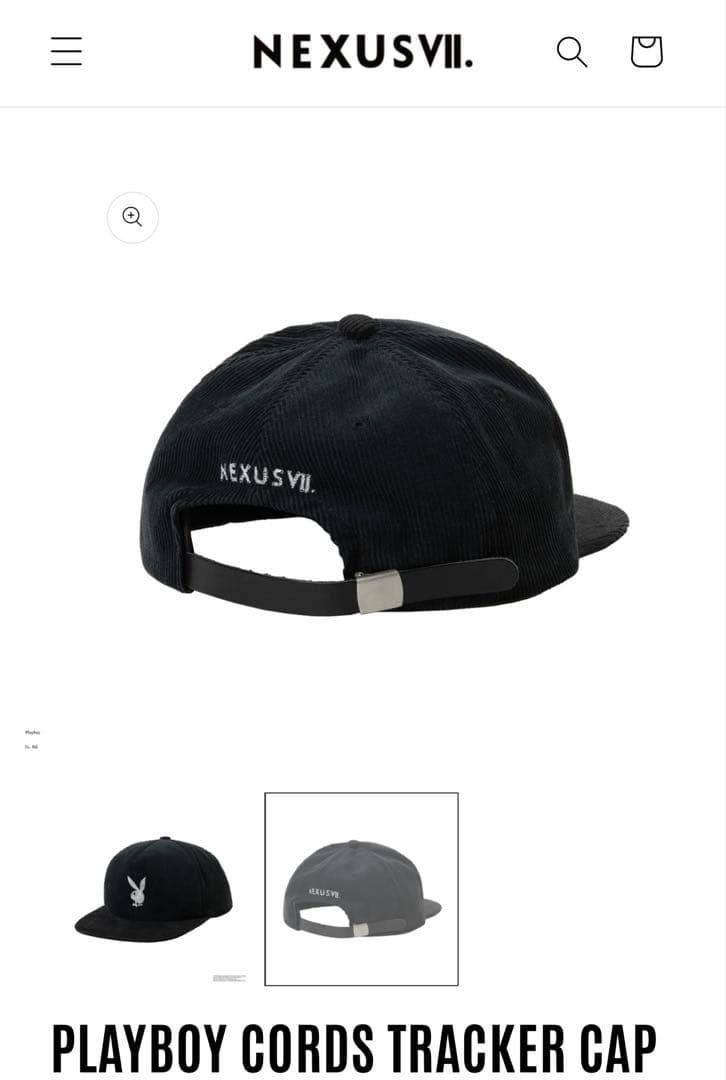 帽子 PLAYBOY CORDS TRACKER CAP NEXUSVII.