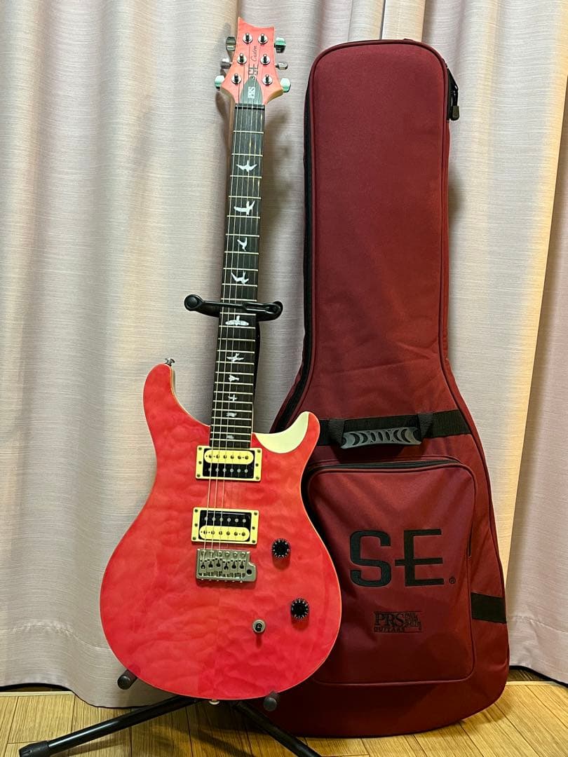 PRS SE Custom 24カスタム限定カラー ピンク ケース付