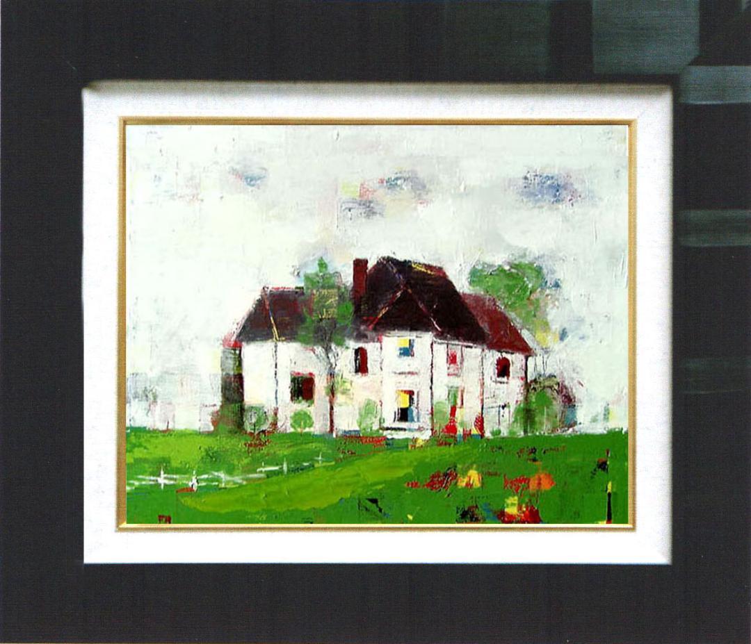 油絵 菅家令子 絵 絵画 インテリア uF6-062203 風景