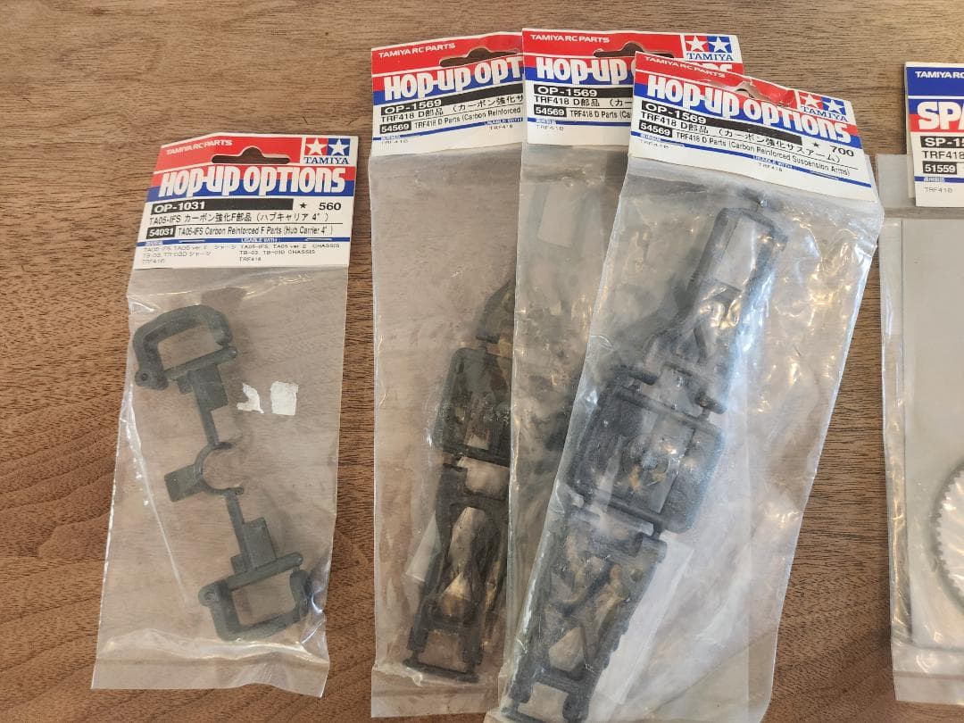 TAMIYA TRF418 中古品 スペアパーツ付属