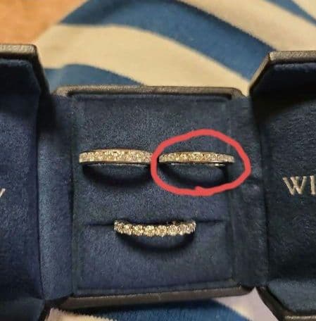 最終価格HARRY WINSTON フルエタニティー ダイヤモンドリング