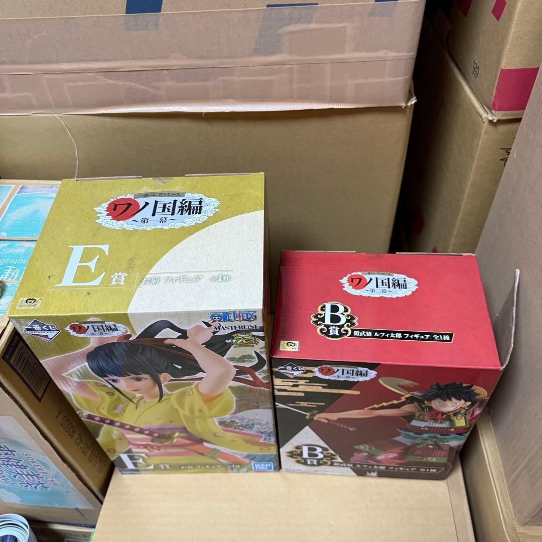 ワンピース 一番くじ ワノ国編 ルフィ お菊 光月日和 フィギュア 3点セット