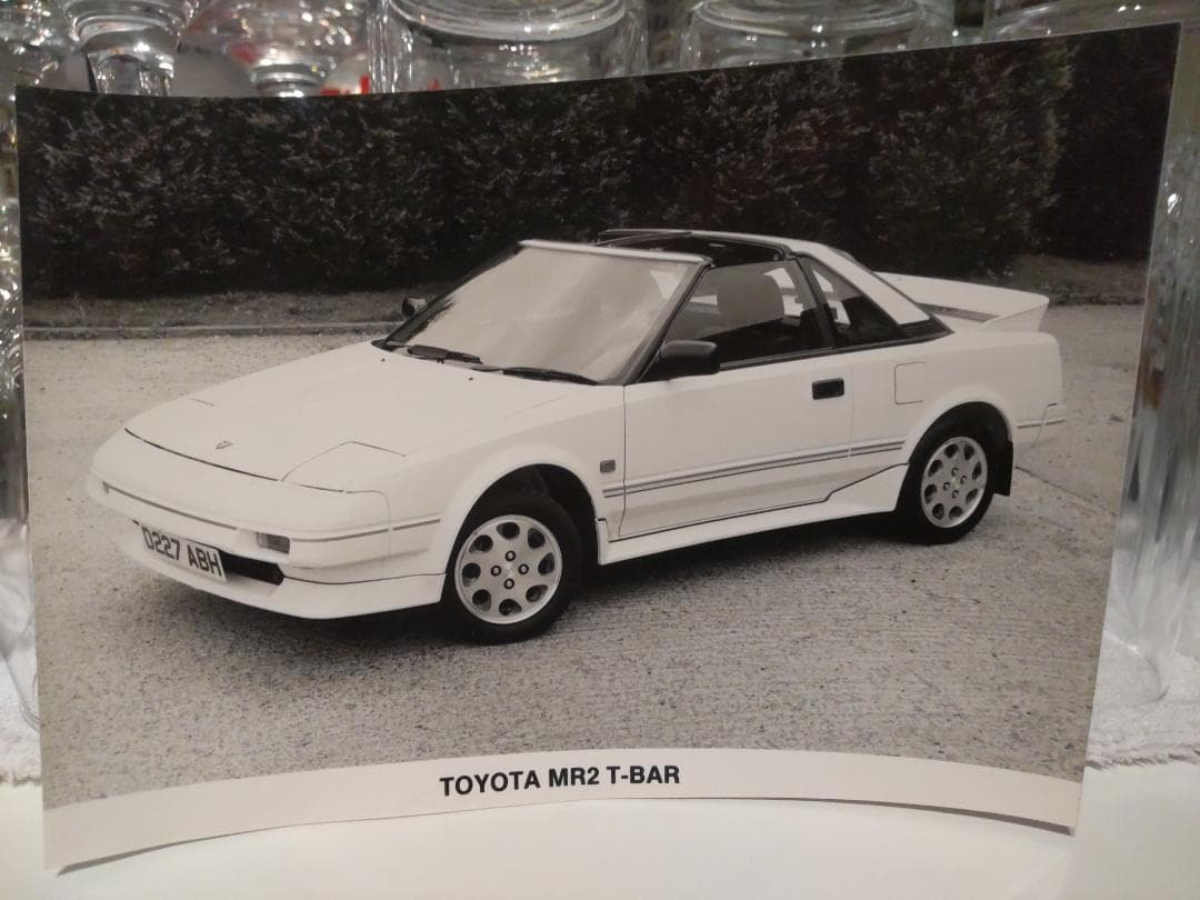80年代 ビンテージ トヨタ MR2 Tバールーフ 宣伝プレス 写真 プロマイド