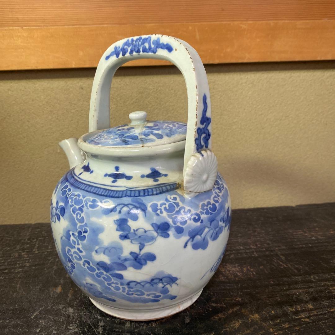 専用　古伊万里藍柿右衛門手草花分水注