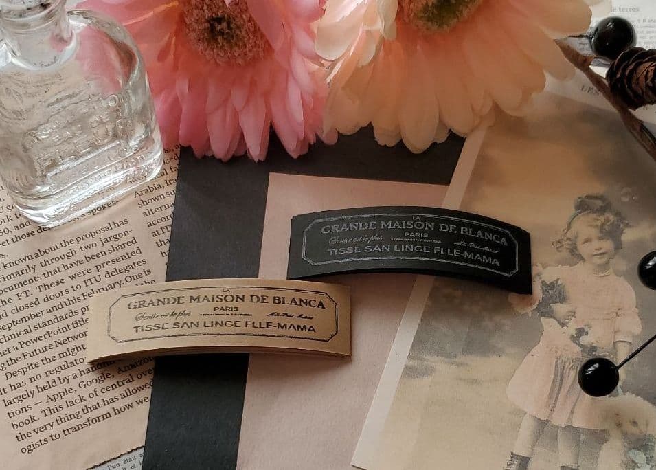 紙 サンキュー ラッピング アンティーク 風 ラベル クラフト テープ シール