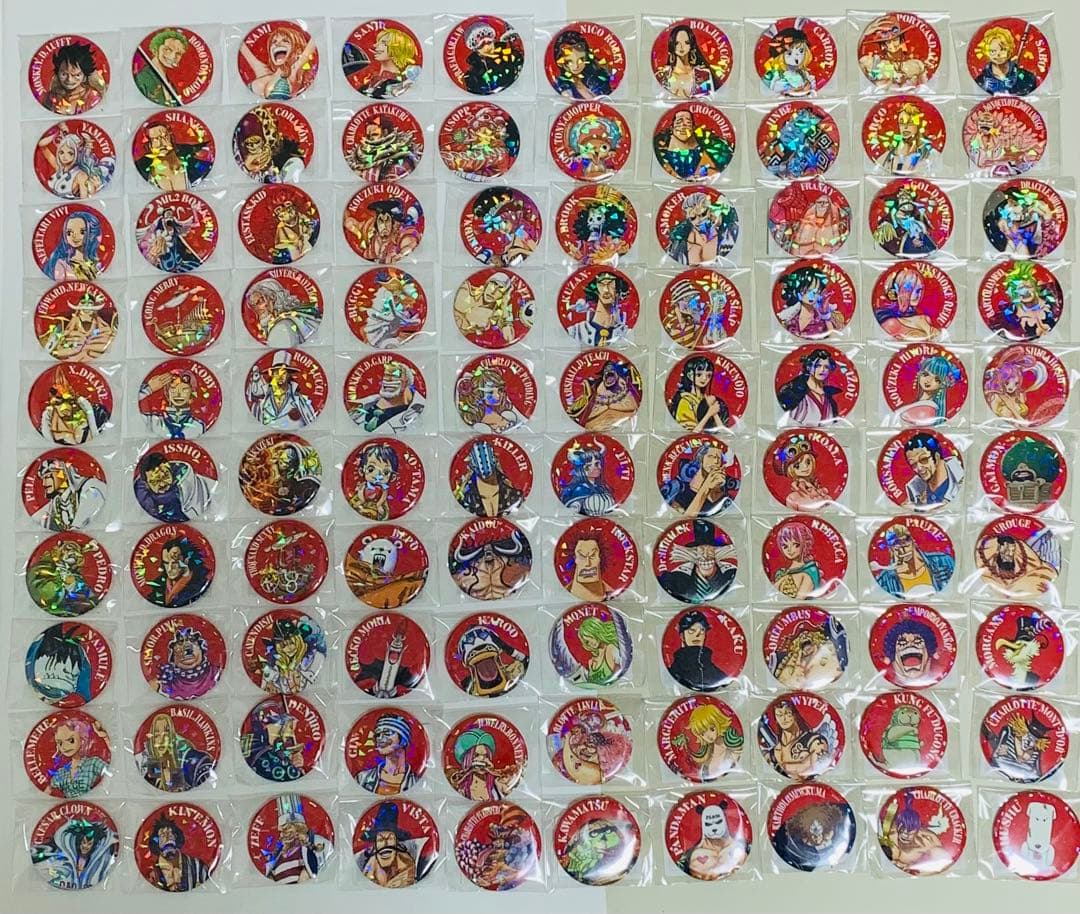 ONE PIECE オールスター缶バッジ　コンプセット