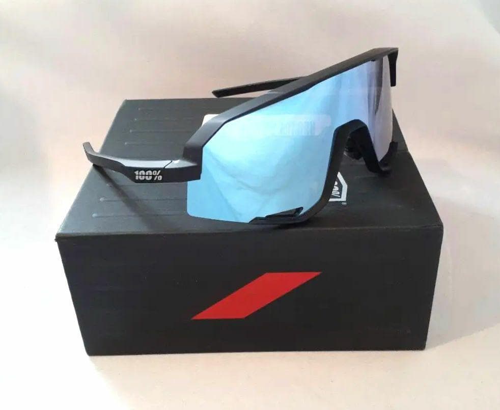 100% Slendale ブラック ブルー ワンハンドレッド サングラス