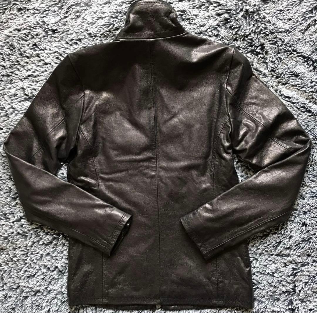 【処分価格】【FUGA】未使用品　黒レザー シングルライダースジャケット