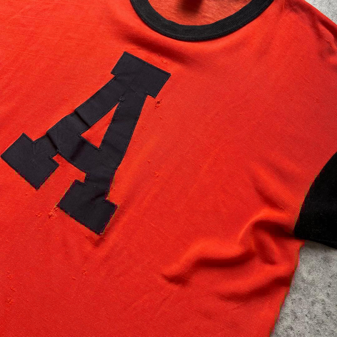 60s MASON フットボールTシャツ USA製 袖裾シングルステッチ