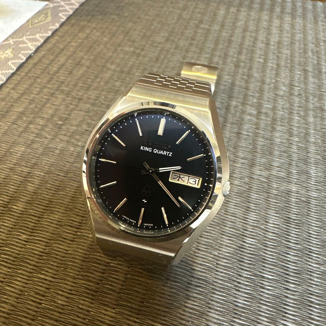 SEIKO キングクォーツ　 腕時計　稼動品　極美品　5856