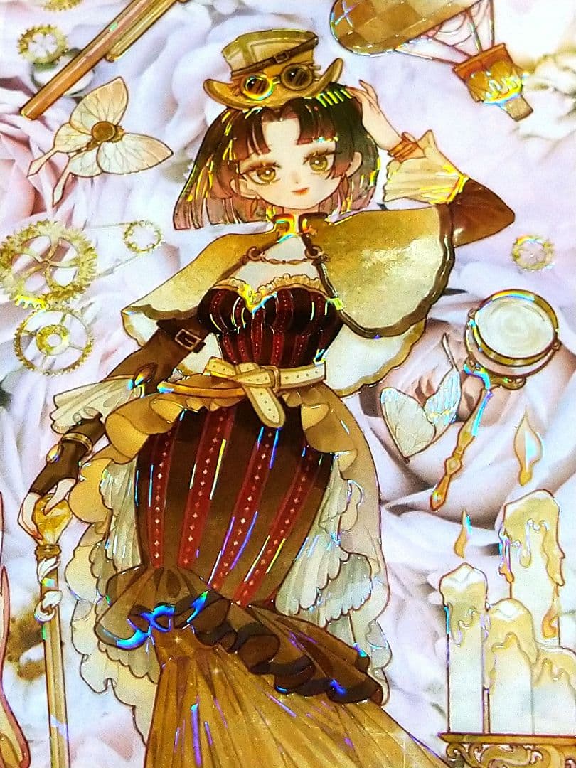 J431＃蒸汽幻想(贝壳光)遇光切り売り海外人物マステ女の子