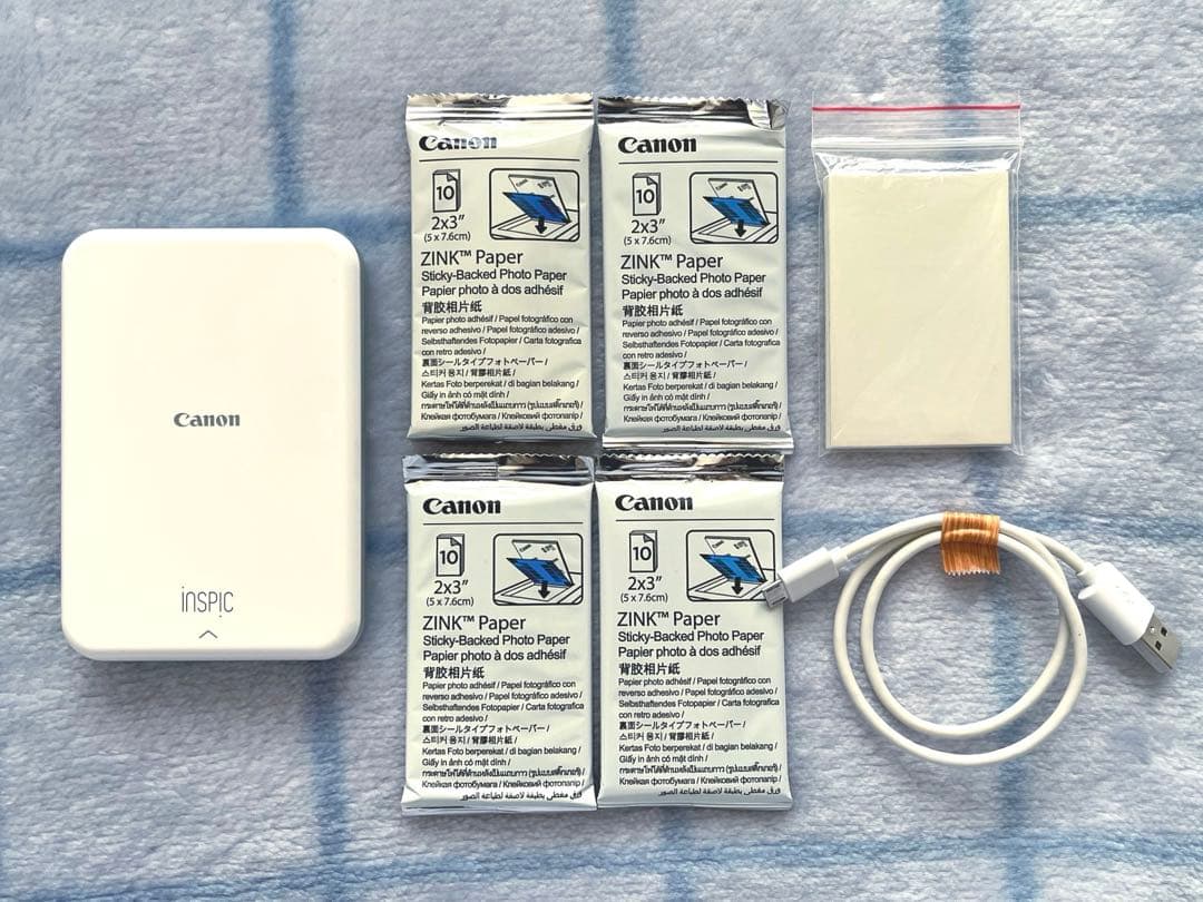 iNSPiC PV-123 ブルー ZINKペーパー 用紙54枚セット