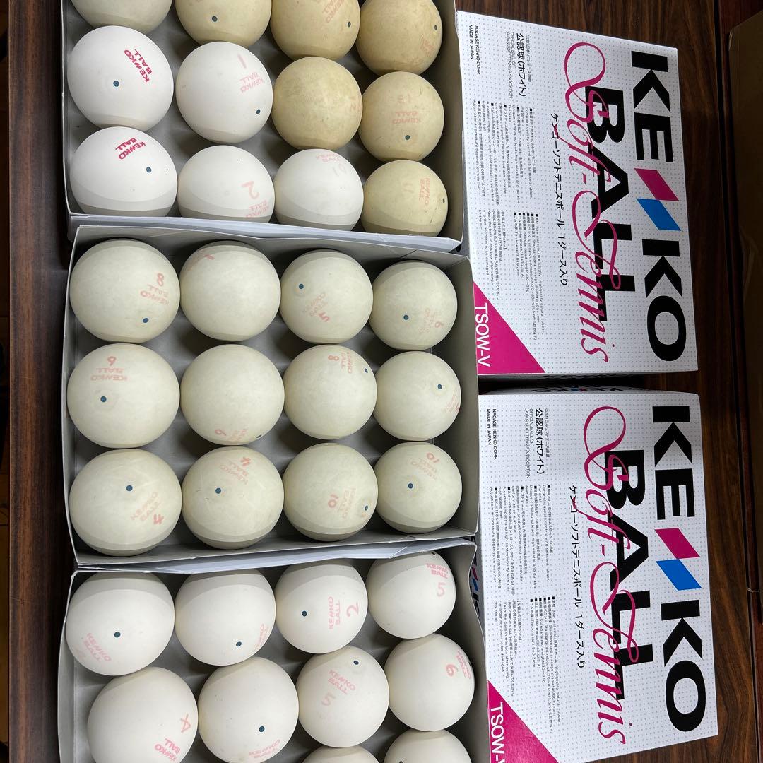 超美品！新古ソフトテニスボール３ダース‼️