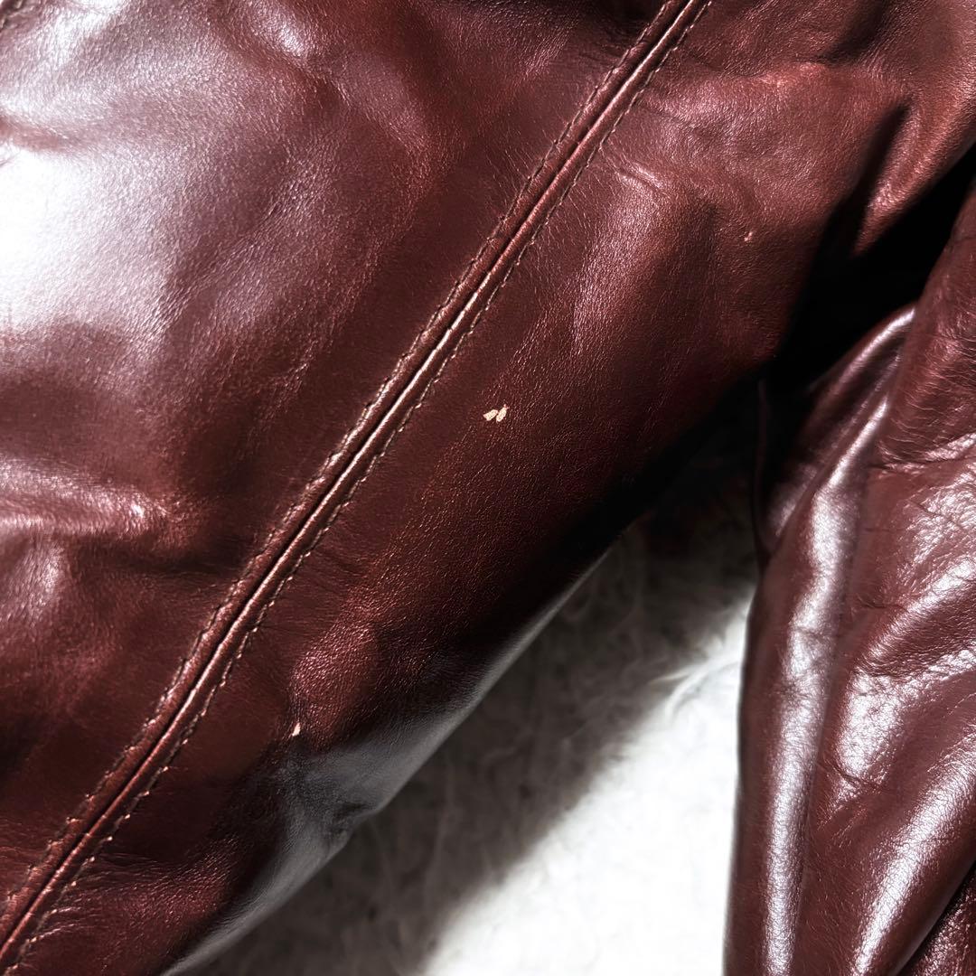 haruf 馬革ホースハイド レザージャケット ダウン90% ラビットファー