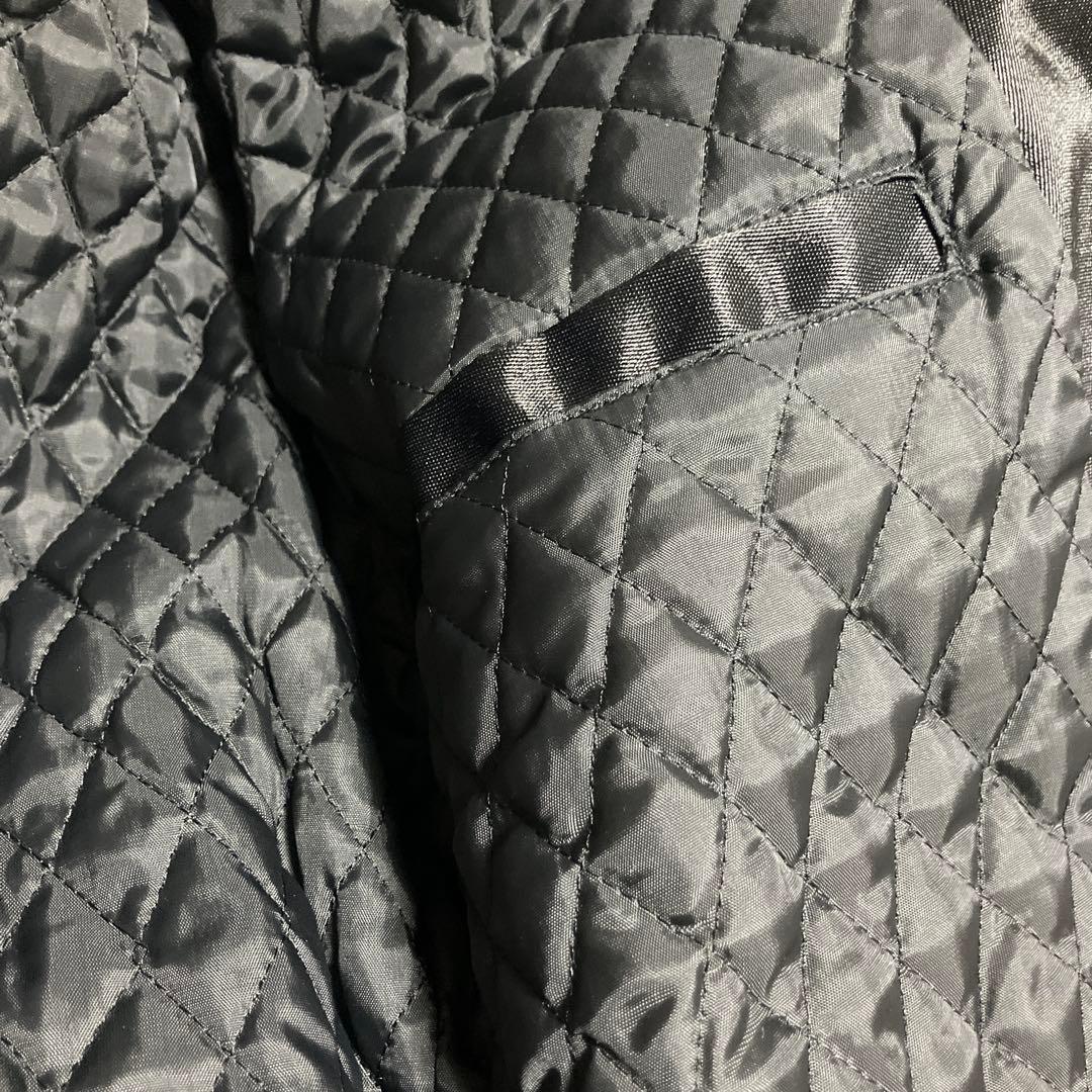 Schott ナイロン製シングルライダースジャケット M 黒