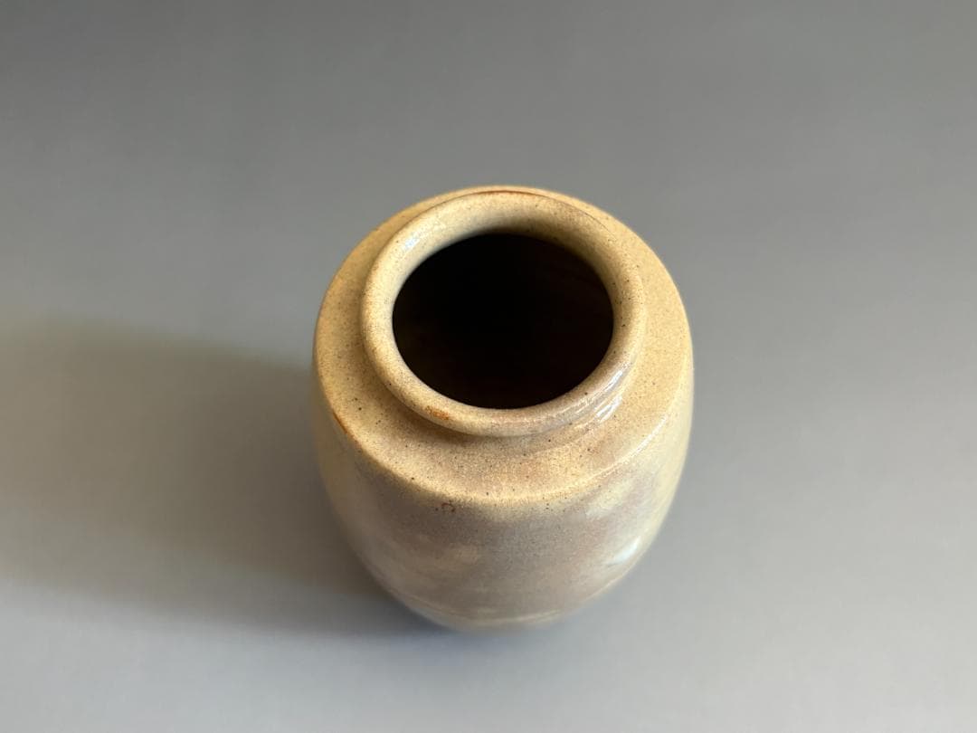 松林豊斎　朝日焼　鹿背肩衝茶入　眼鏡仕服　茶道具