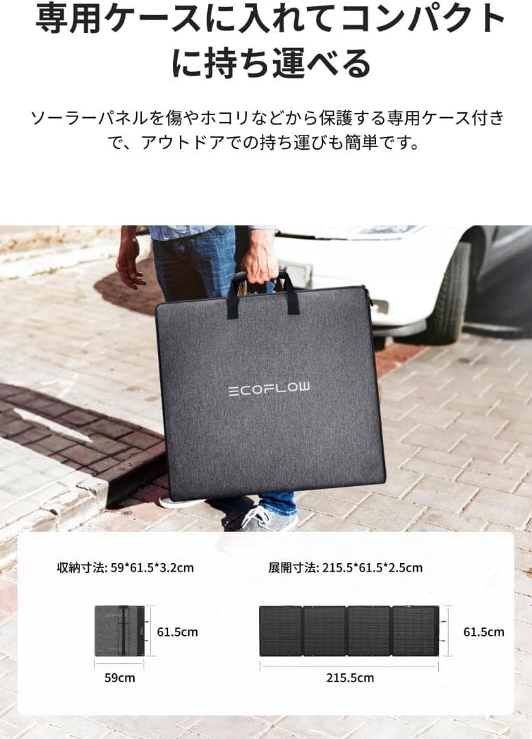 EcoFlow NextGen 220W ソーラーパネル エコフロー 折りたたみ