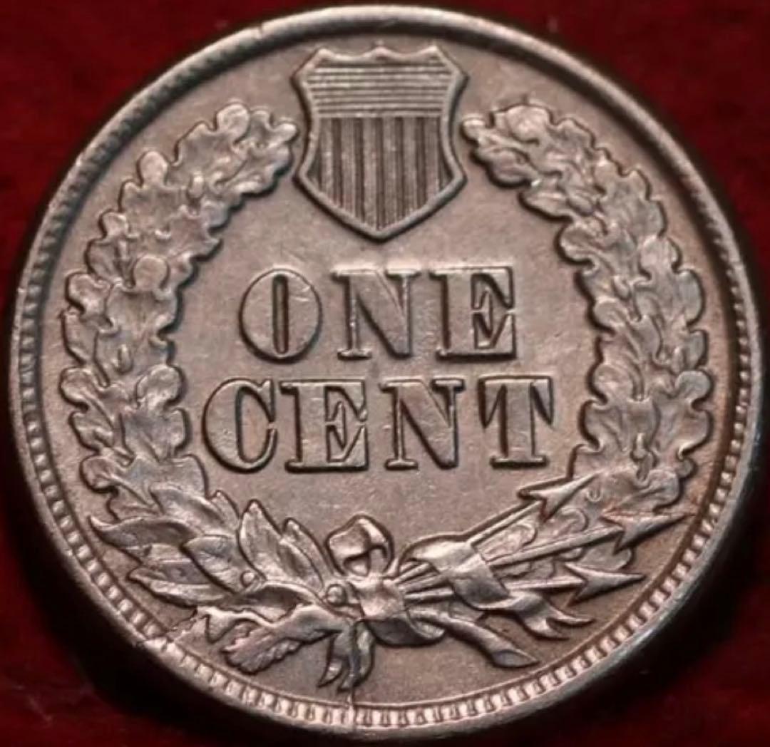 未使用1862年 銅ニッケル フィラデルフィア造幣局 インディアンヘッドセント