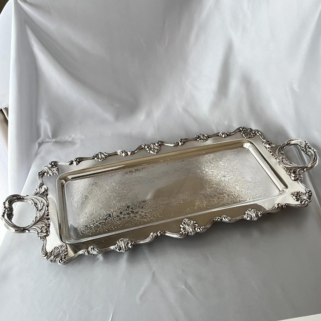 【ギャラリートレー】 ロングタイプ 56cm ハンドル/飾りフット 大型