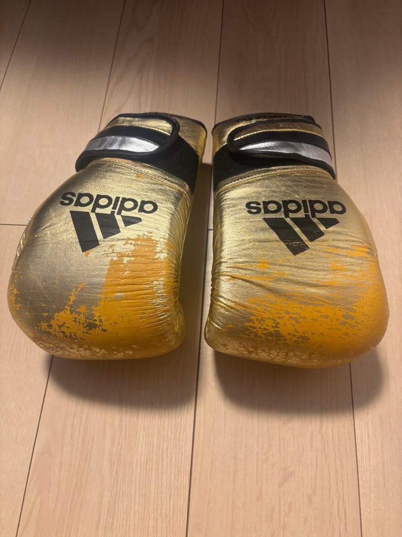 adidas adiSPEED 10oz ゴールド ボクシンググローブ