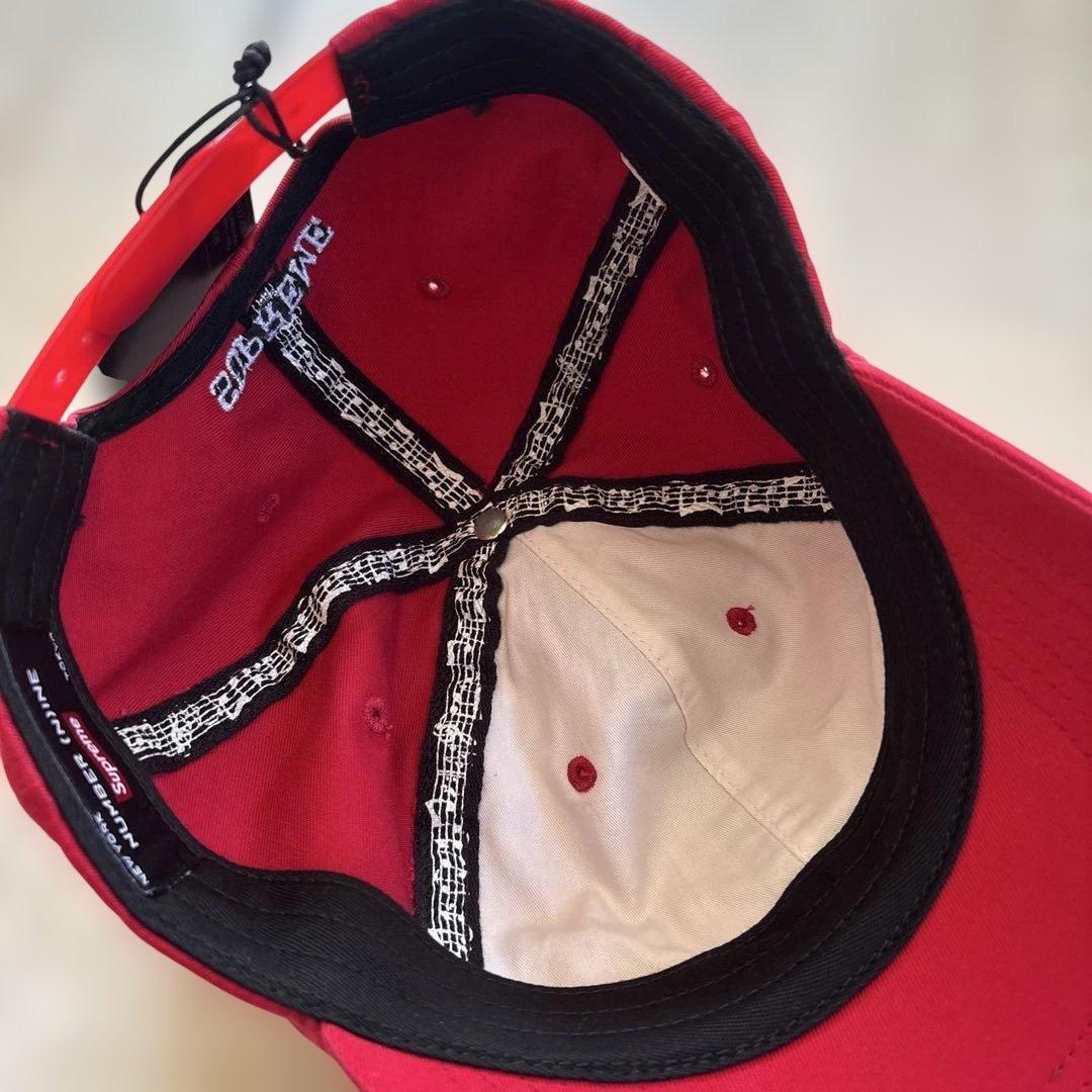 Supreme ナンバーナイン 6-Panel Red タイム期