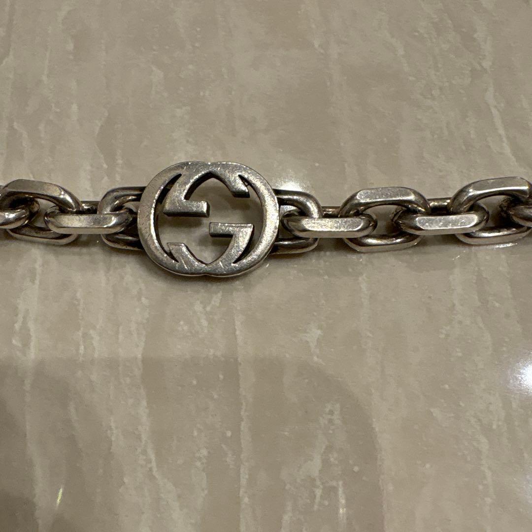 【GUCCI】インターロッキングG　チェーンブレスレット