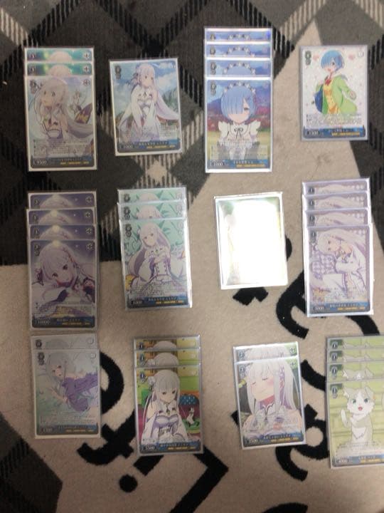 リゼロ エミリア主軸デッキ ヴァイスシュヴァルツ スリーブ付き