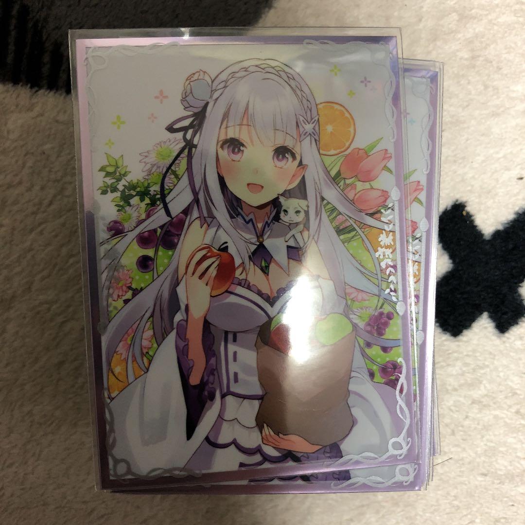 リゼロ エミリア主軸デッキ ヴァイスシュヴァルツ スリーブ付き
