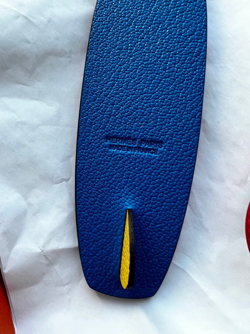 エルメス　サーフボード型　革ストラップ　レア　未使用